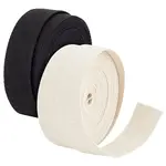 2Pcs 2 Colors 10 Yards Flat Cotton Ribbon