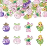 30Pcs Luminous Transparent Resin Cabochons