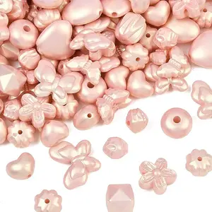 Pearlized Opaque Acrylic Beads