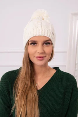 Kesi Čepice s fleecem Stefania K278 ecru