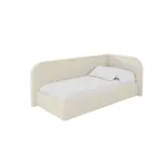 ALTDECOR JEDNOLŮŽKOVÁ POSTEL pro mládež s úložným prostorem, vlevo - JAXY 100x200 béžová