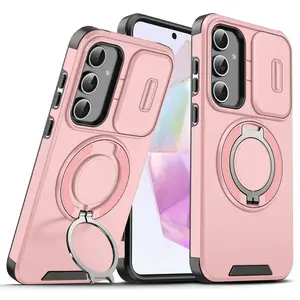 Camslide Stand obal, Samsung Galaxy A35 / A55, růžový