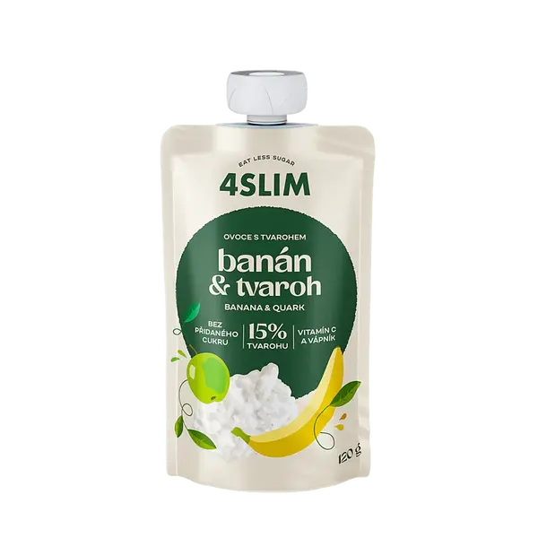 4SLIM Banán tvaroh vrecúško 120 g