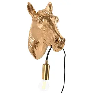 Beliani NÁSTĚNNÁ LAMPA Zlatá Philippe