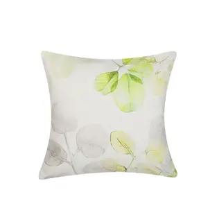 Beliani DEKORATIVNÍ POLŠTÁŘ Bílý 45/45 cm Peperomia