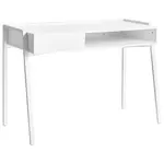 Beliani PSACÍ STŮL Bílý 107/48 cm Kofoten