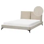 Beliani ČALOUNĚNÁ POSTEL 160/200 cm Taupe Melle