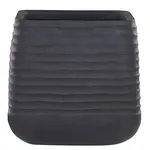 Beliani KVĚTINÁČ černý čtvercový 50/50/49 cm Parikia