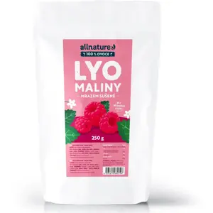 Allnature Maliny mrazem sušené mrazem sušené ovoce 250 g