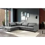 Livetastic ROHOVÁ SEDAČKA, textil, kompozitní dřevo, šedá