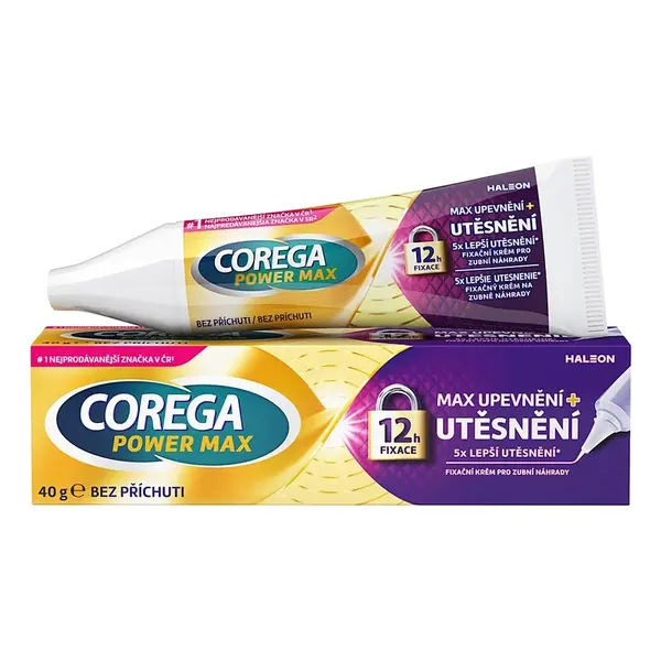 COREGA Power max upevnění + utěsnění fixační krém 40 g