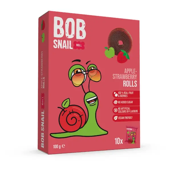 ŠNEK BOB jablečno-jahodové rolky 100 g