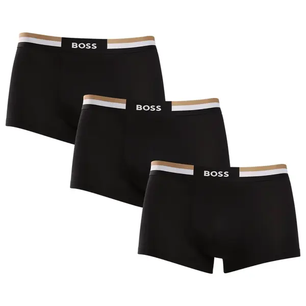 BOSS 3PACK pánské boxerky černé (50516542 001) XL
