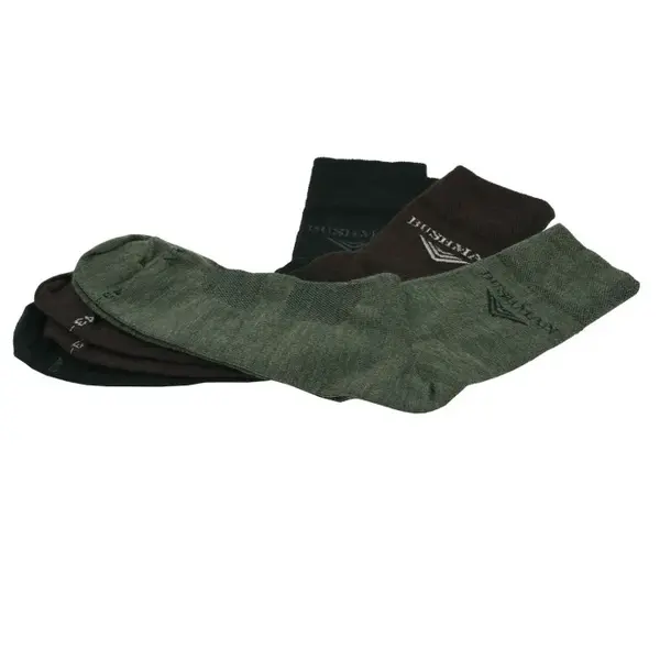 Bushman Ponožky Wool set, černé, hnědé, zelené 43-46