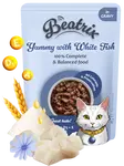 Kapsička Beatrix Adult Cat s bílou rybou 85g