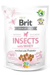 Brit Care Dog Crunchy Cracker Insects puppy Whey Prob 200g