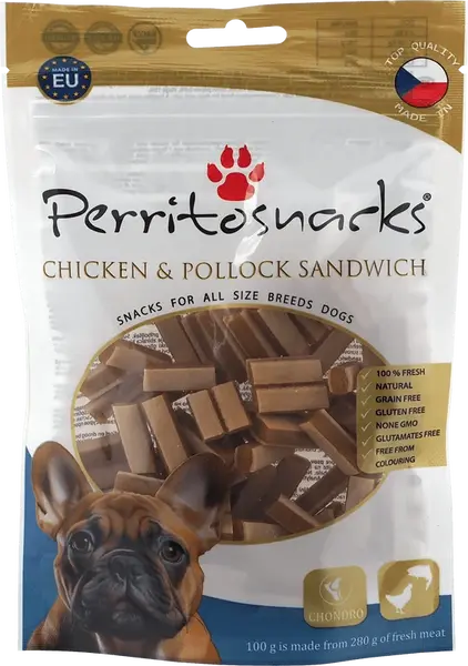 Pochoutka Perrito Chicken & Pollock sandwich 100g