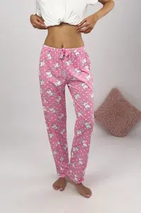 80156 Dewberry Women Pyjama Bottom-PINK