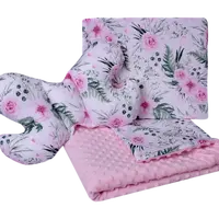 Medi Partners Set of a quilt with a pillow for a stroller