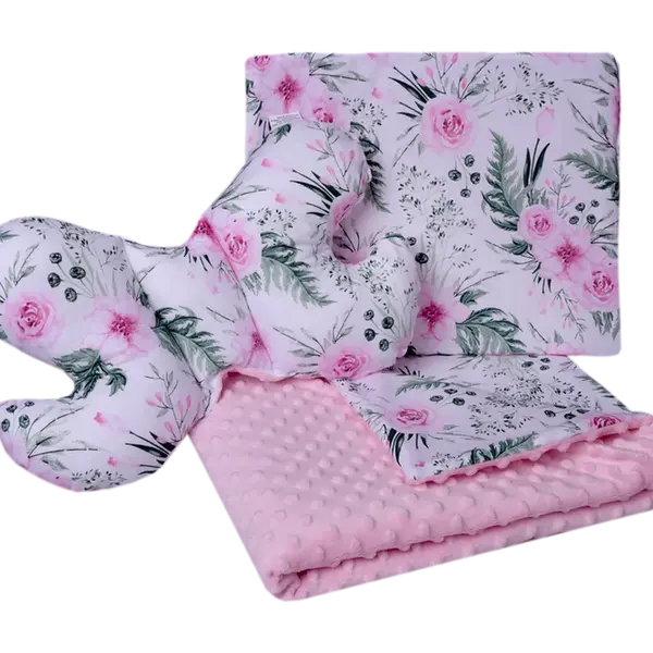Medi Partners Set of a quilt with a pillow for a stroller