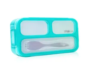 Bblüv Svačinový box Bentö sada Aqua