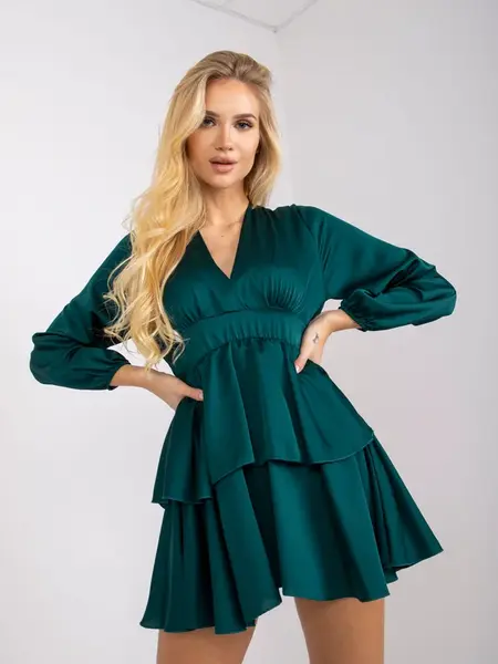Dress-DHJ-SK-15178.45P-dark green