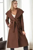 Z6679 DEWBERRY WOMEN'S COAT-COFFEE 1