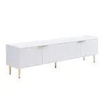 Urban Meuble TV STOLEK 170 cm, bílý a zlatý design