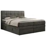MKS POSTEL BOXSPRING LUKA KING 120/200 - Šedá Samet - H3