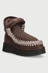 Mou  Platform Boot Suede sběhule dámské semišové