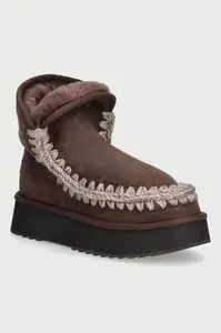Mou  Platform Boot Suede sběhule dámské semišové