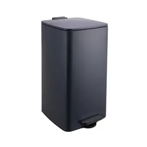 Relaxdays KOŠ Tmavě šedý nášlapný Softclose 30 l