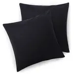 Blumtal POVLAK na polštář Agneta 80/80 cm, sada 2 ks, 100% bavlna, černá