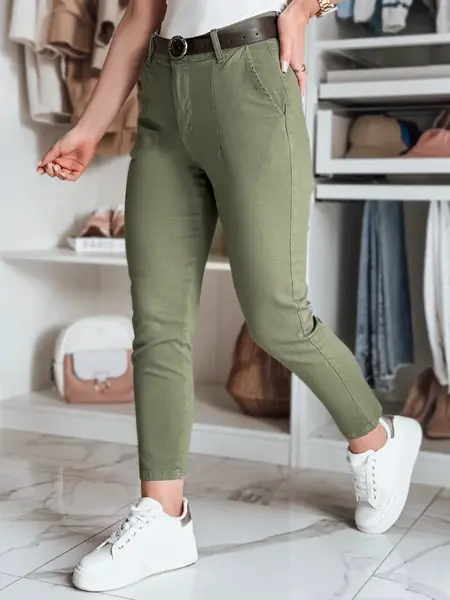 Dámské slim fit kalhoty TAIRONIK khaki