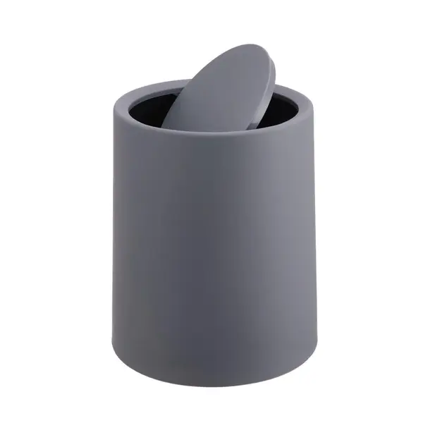 Relaxdays KOŠ Tmavě šedý s výklopným víkem 6 l
