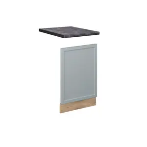 Vicco PŘEDNÍ PANEL Fame-Line Světle modrošedá 45 cm , PD Antracit