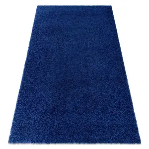 rugsX KOBEREC SOFFI shaggy 5cm tmavě modrý 140/190 cm