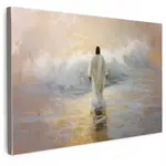 MuchoWow OBRAZ NA PLÁTNĚ Malba - Vlna - Ježíš - abstraktní 60x40 cm