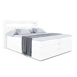 ALTDECOR POSTEL boxspring NOEL GOLD KING – 160x200 – H3/H4 – vysoce lesklá bílá