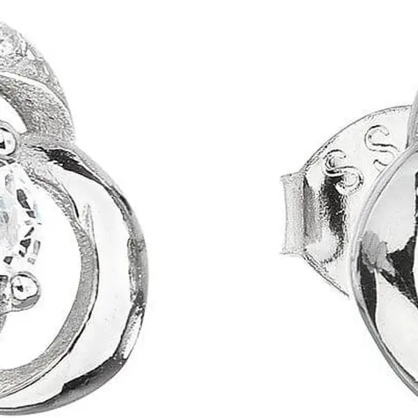 Evolution Group - Pavona Stříbrné náušnice se zirkonem 11006.1