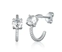 JVD Stříbrné kruhové náušnice se zirkony SVLE2378XH2BI00