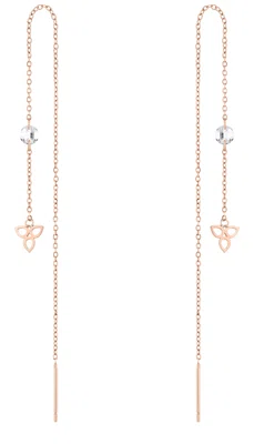 Tamaris Fashion dlouhé bronzové náušnice TJ-0006-E-12