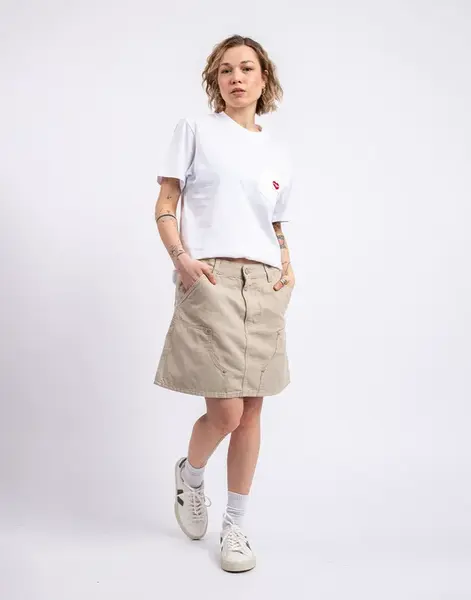 Carhartt WIP W' Maeve Double Knee Skirt Fleur De Sel stone washed S