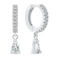 Brilio Silver Stříbrné kruhové náušnice s kubickými zirkony EA1171W