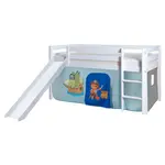 MID.YOU POSTEL S PROSTOREM NA HRANÍ, 90/200 cm modrá, bílá