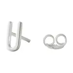 Strieborná náušnica Design Letters