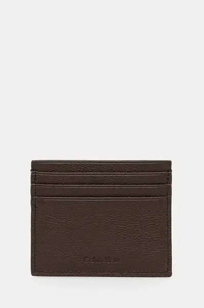 Kožené puzdro na karty Calvin Klein