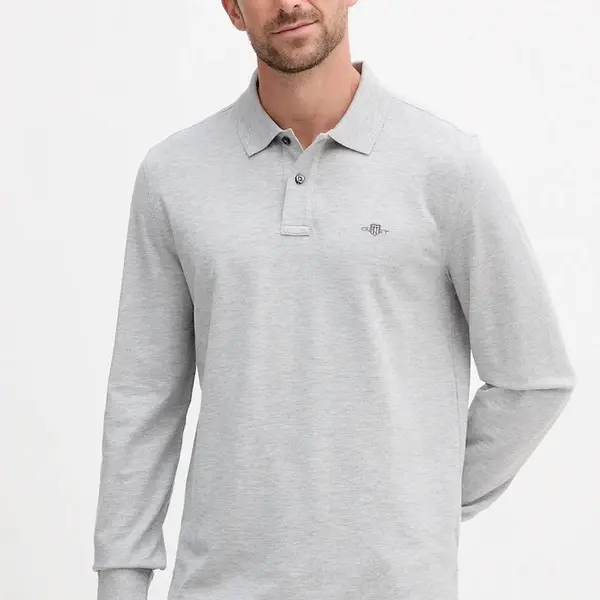 Bavlnené tričko s dlhým rukávom Gant