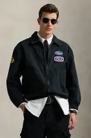 Bunda Polo Ralph Lauren Lngmr Wb Unlined čierna farba, prechodná, oversize, 710970586