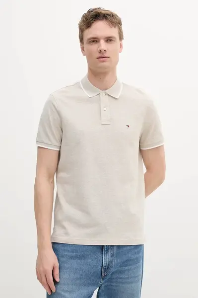 Tommy Hilfiger polo tričko pánske s prímesou ľanu